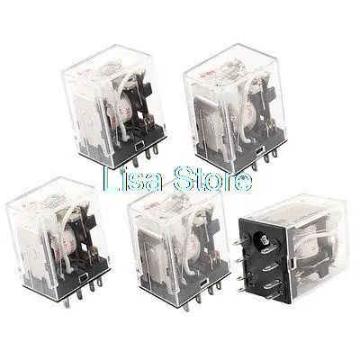 

HH52PL AC 36V Катушка 8Pin DPDT красный светодиодный индикатор Лампа реле питания 5 шт.