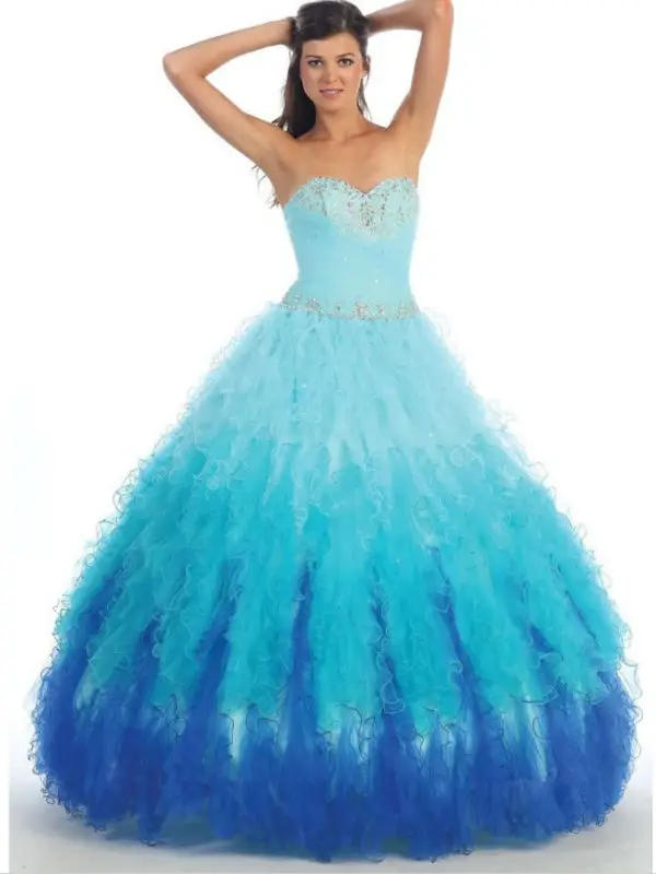 blue ball gown prom dresses | Gommap Blog