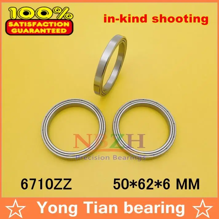 50pcs free shiping The high quality of ultra-thin deep groove ball bearings 6710ZZ 50*62*6 mm 50pcs free shiping The high quality of ultra-thin deep groove ball bearings 6710ZZ 50*62*6 mm