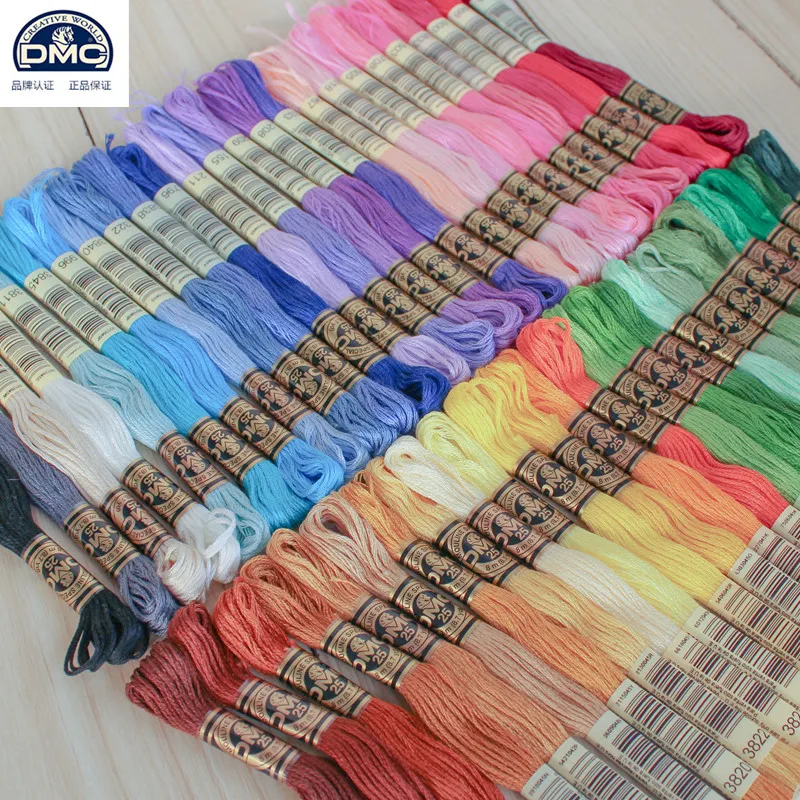 10pcs/lot Dmc Thread 516 Colors Floss Dmc Brand 48 3880 For Cross