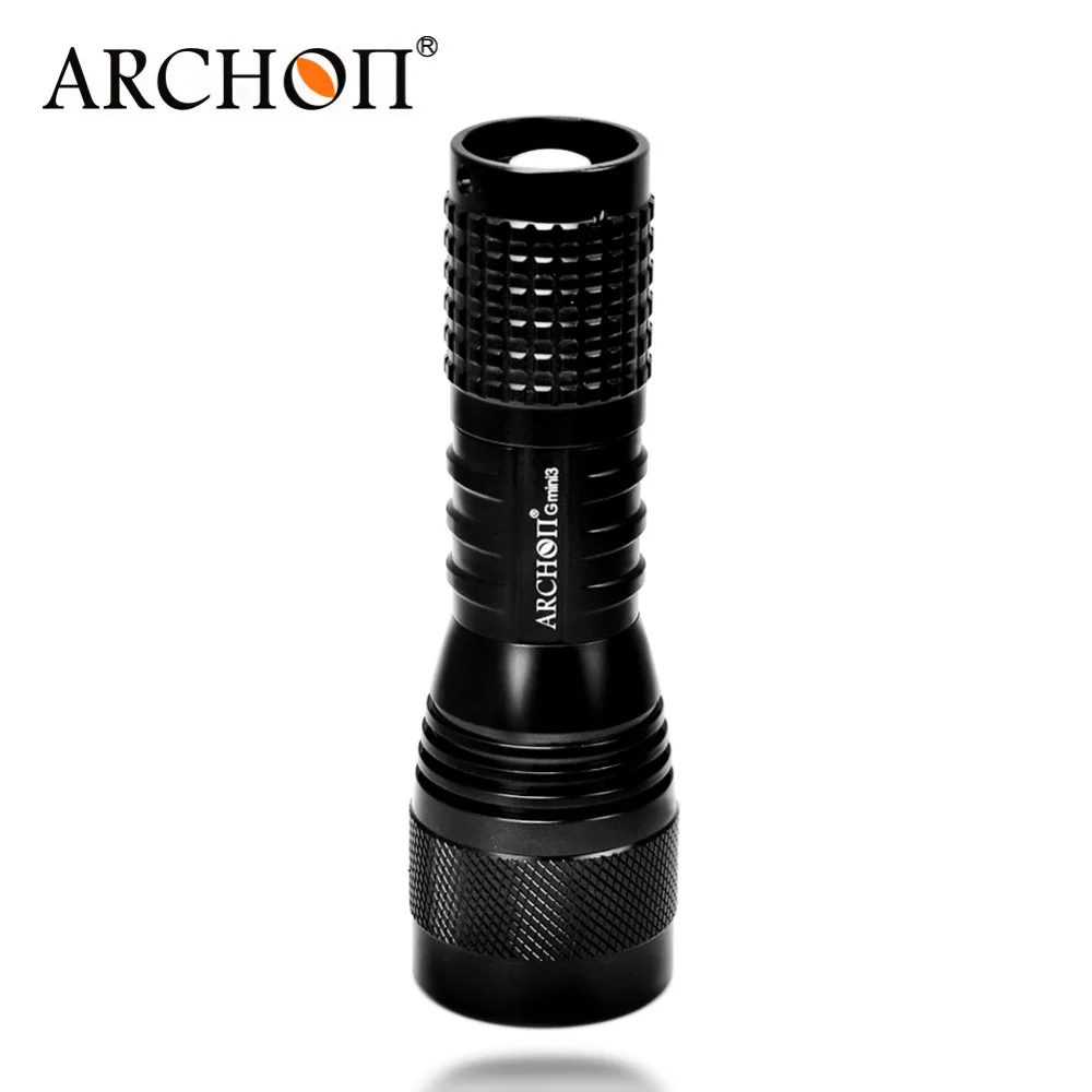 Водонепроницаемый подводный фонарик ARCHON Gmini3 для дайвинга с аккумулятором AAA CREE