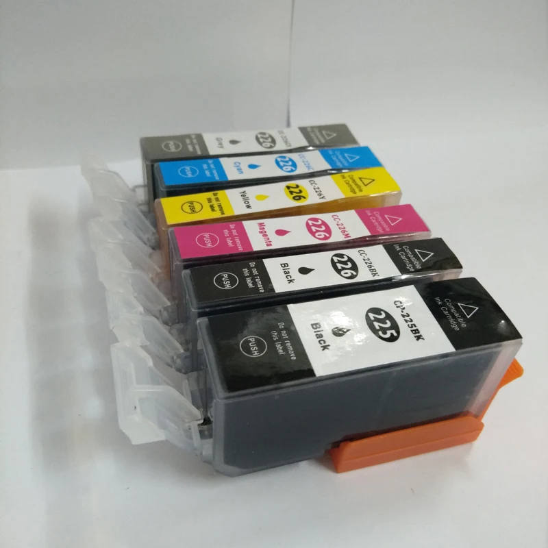 1set For Canon PGI 225 CLI 226 Ink Cartridges For Canon PIXMA MG6120 MG6220 MG8120B MG8220 MX882