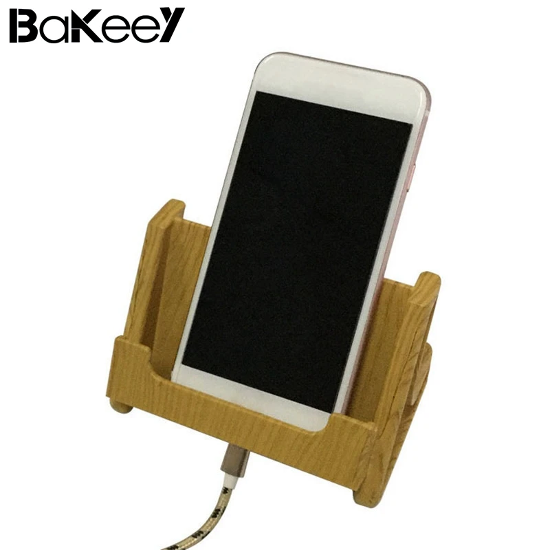 Деревянный Противоскользящий держатель для мобильного телефона Bakeey подставка