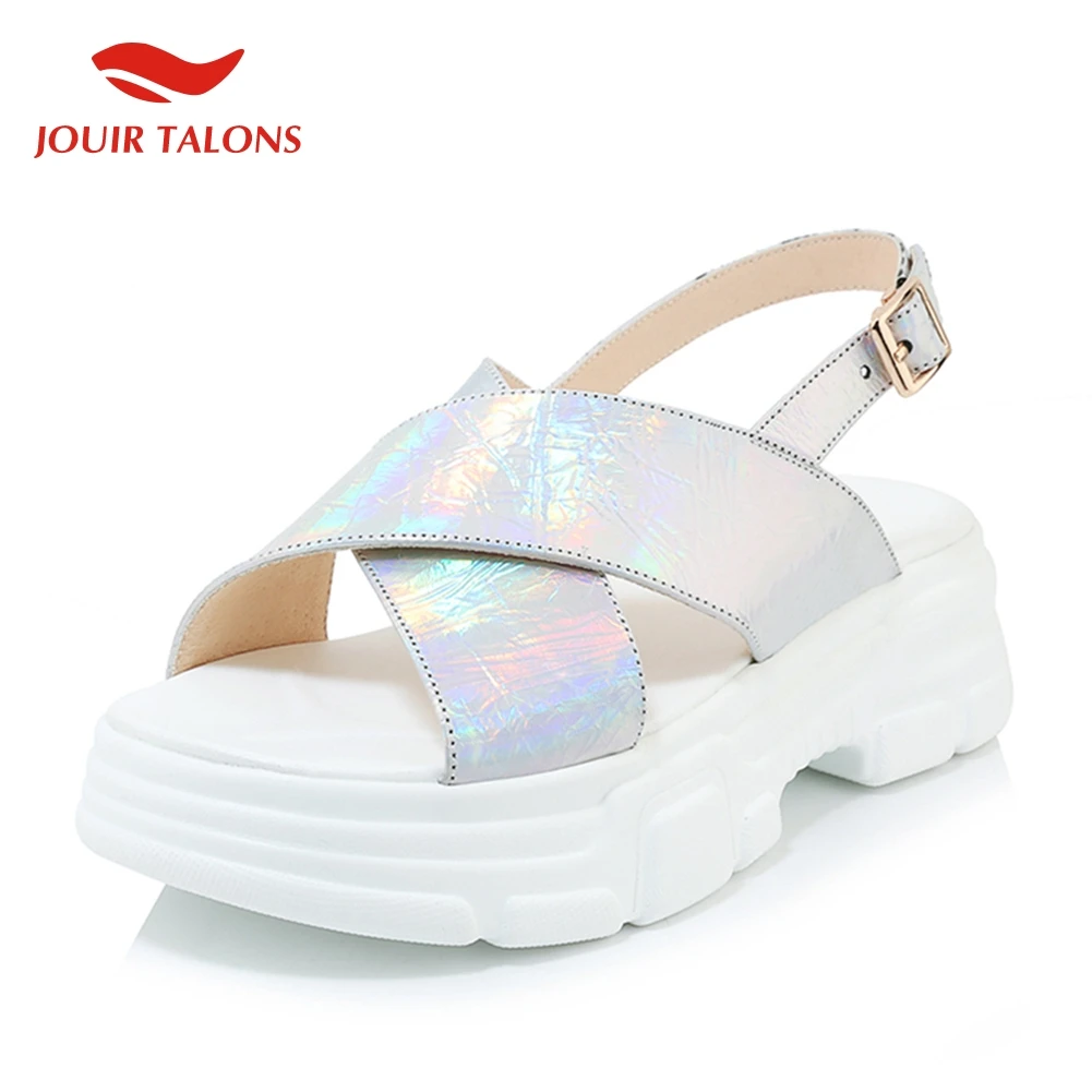 

leisure Genuine Leather shoes Sandals Women Summer Platform Sandals Women Casual Shoes Woman