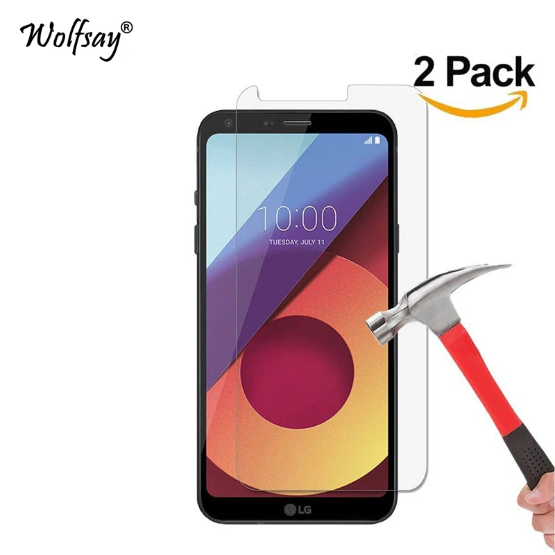 Защитное стекло для экрана LG Q6 2 шт. закаленное Q6A M700 защитная пленка Wolfsay телефона