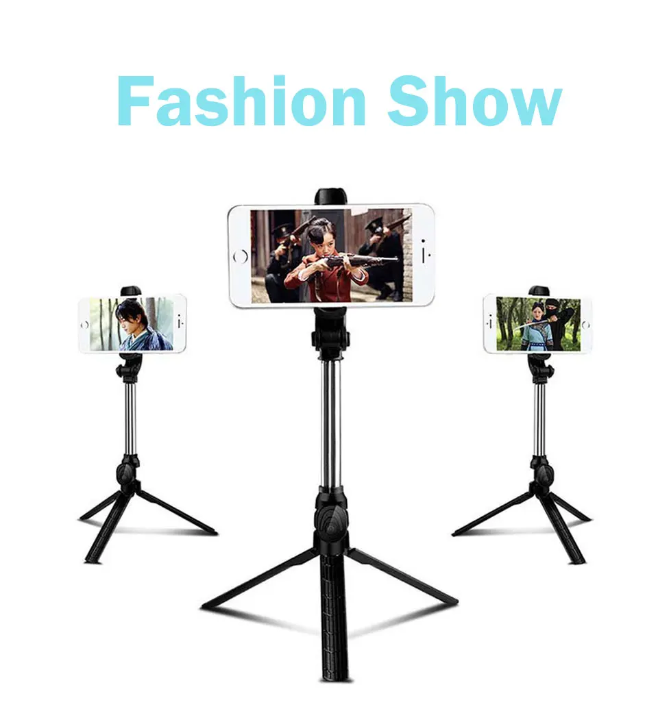 Wireless Bluetooth Selfie Stick Mini Tripod Extendable Monopod Universal Portable Handheld for IOS Android Smart Phone (2)