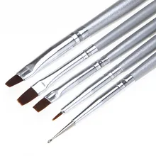 5pcs UV Gel Acrylic Nail Art Brush Set Art Builder Painting Pen Design Nail Brush G6909