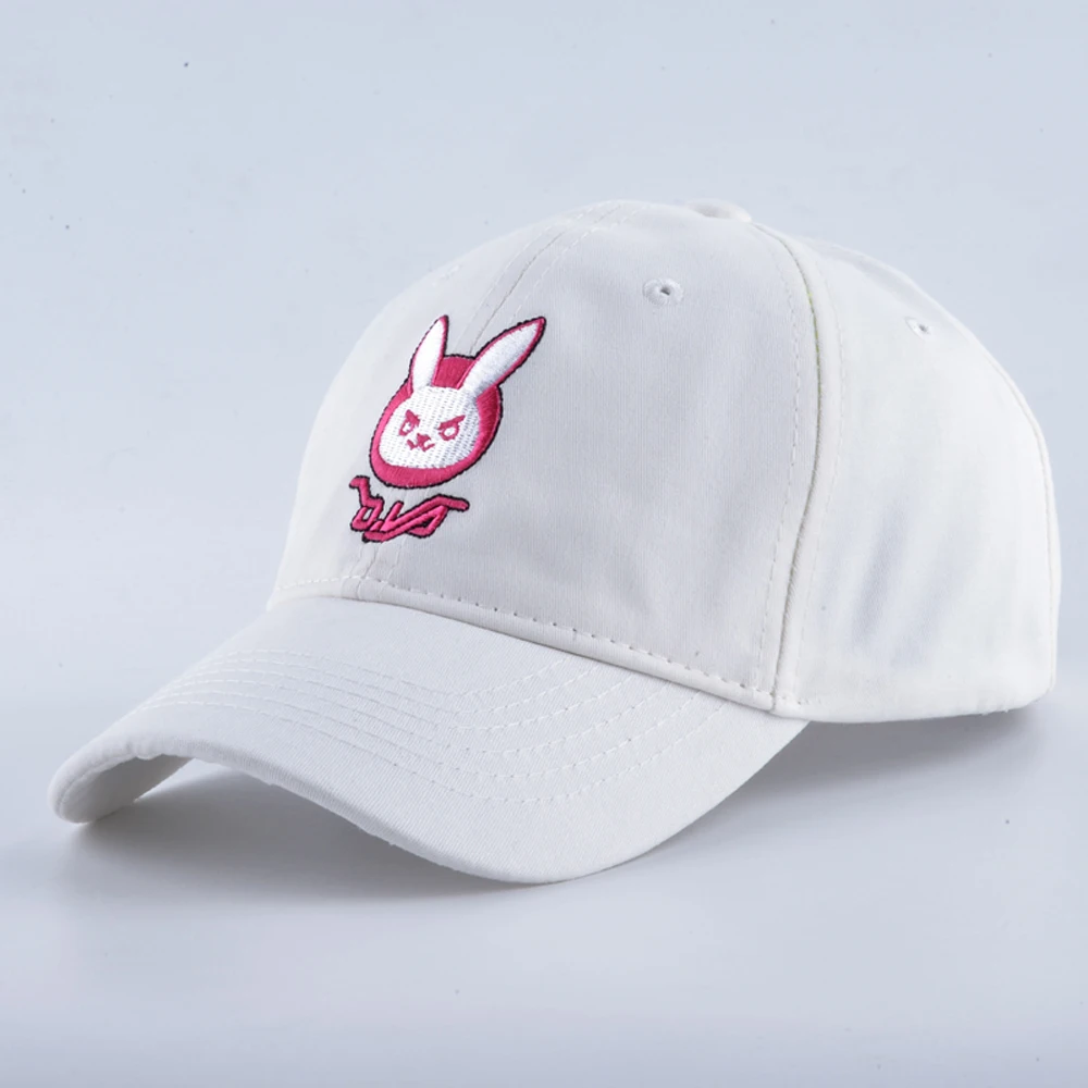 D. VA Кролик уха хлопок вышивка snapback DVA бейсболки женские мужчины мультфильм мой бизнес папа шляпа комикс Кепка с вышивкой D. VA Милая шапочка шляпы