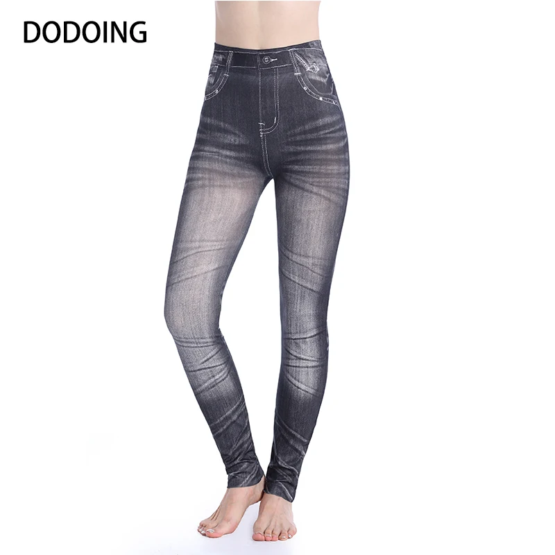 DODOING Women Elastic Compression Pants for Summer Workout Capris For Female Slim casual trousers