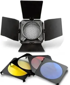 

Neewer Barn Door+Honeycomb Grid+4 Color Filter for Standard Reflector for Hensel Elinchrom Photogenic