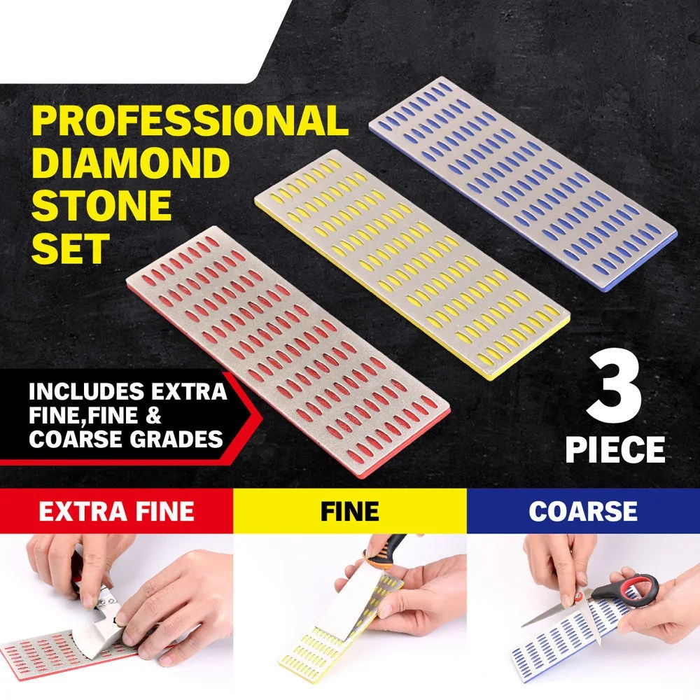 

SEDY 3pc Diamond Sharpening Professional Knife Sharpener Diamond Tungsten Steel Carbide Ceramic Knife Sharpening Kitchen Tool