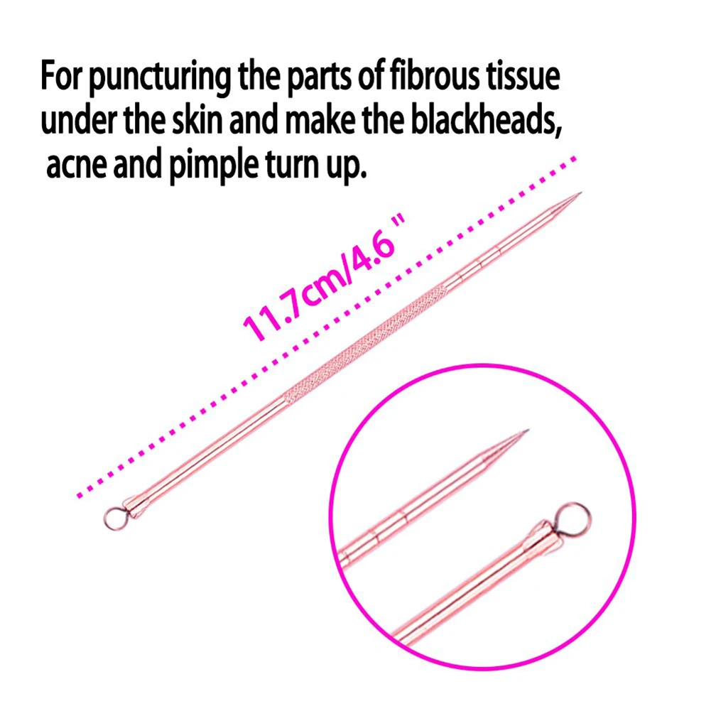 Harga 4 Pcs Jerawat Komedo Penghapusan Jarum Jerawat Jerawat Extractor Hitam Pori Cleaner untuk Membersihkan Alat Perawatan Kulit Produk Kecantikan