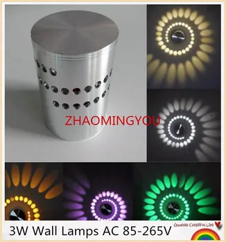 

YON 10PCS led 3W wall lamp RGB modern light fixture luminous lighting sconce AC85-265V indoor Wall decoration light