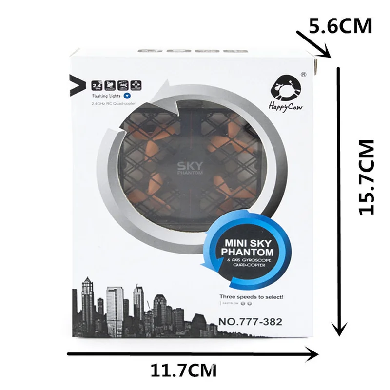Mini RC Quadcopter Radio Control 6 Axis Gyro 2.4G Sky Phantom RC Drone Wireless Remote Control Aircraft 3D-flip Headless Mode