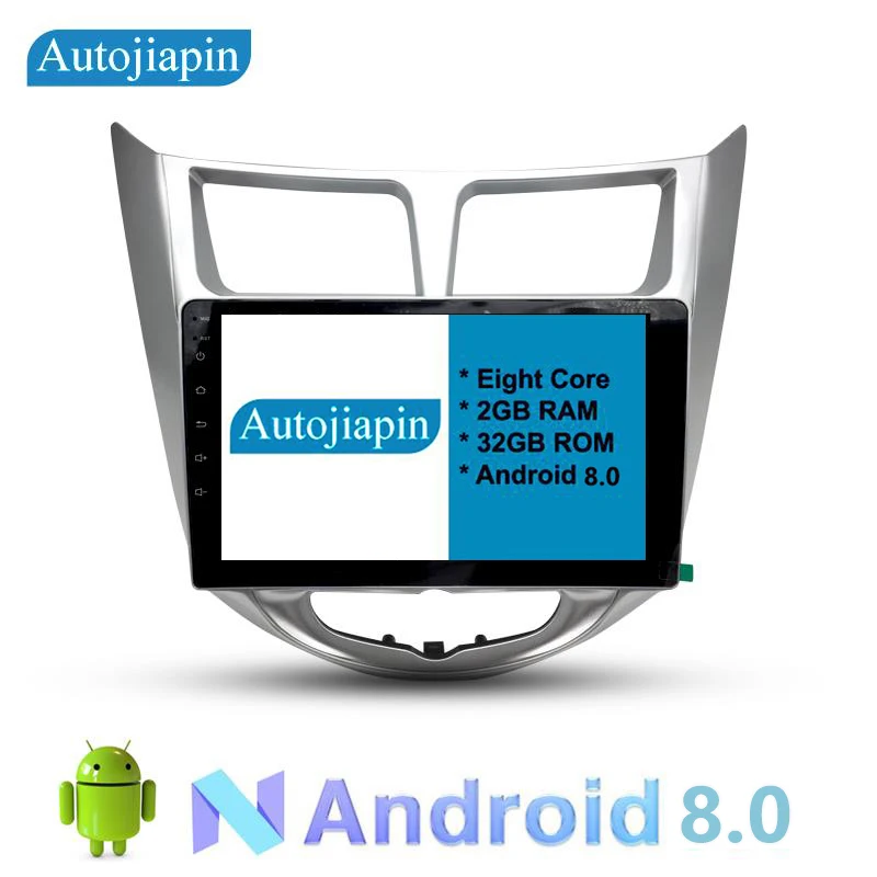 

9" Eight Core Android 8.1 4G RAM 1024*600 Car GPS Navi Multimedia player for Hyundai Solaris accent Verna 2013-2017 with 2.5D