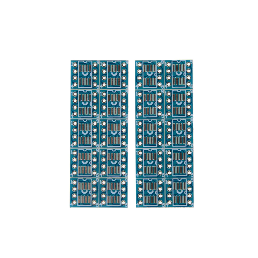 20 шт./лот набором плат PCB SOP8 SO8 SOIC8 TSSOP8 MSOP8 для DIP8 адаптер конвертер пластины