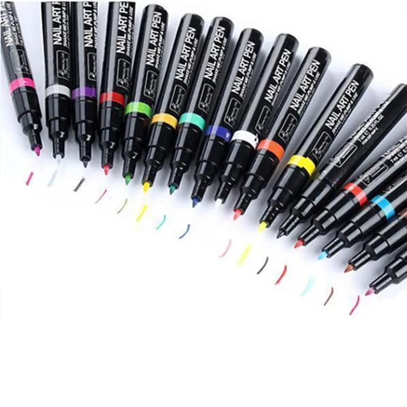 16 цветов, лак для ногтей, ручка для 3D дизайна ногтей, сделай сам, для украшения ногтей, ручка, УФ гель, инструмент для рисования, красота, smalto, unghie, Vernis, nagellak40
