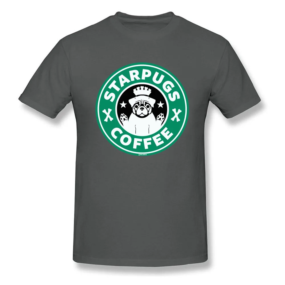 Men Dominant Comics Tops T Shirt Round Neck NEW YEAR DAY Cotton Fabric T-shirts Funny Short Sleeve Starpugs Coffee T Shirts Starpugs Coffee carbon