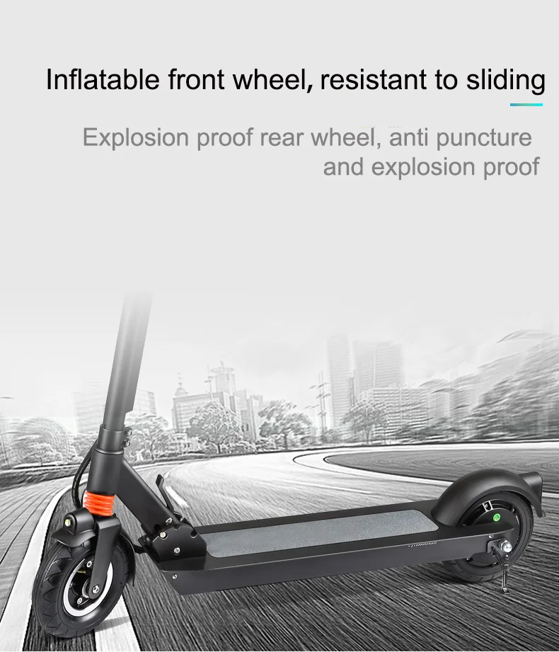Discount 350W 8inch 36V 48V Off Road Electric Scooter Adulto Powerful Hoverboard Electric Skateboard CE Ruimas Foldable Lithium Battery 5