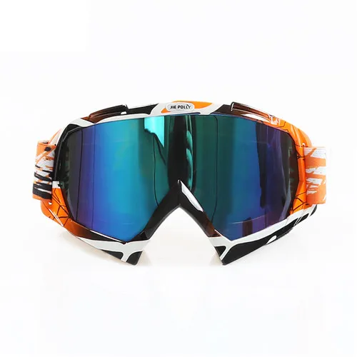 Jiepolly лыжные очки Сноубординг солнцезащитные очки для лыжного спорта защита от ультрафиолета-туман Противоскользящий шлем очки женские мужские - Цвет: FJ04KL01
