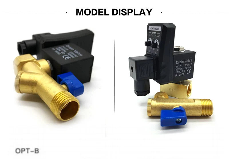 Электронный сливной клапан фильтр для воздушного компрессора сухой резервуар для хранения воздуха охладитель сухой электромеханический магнитный клапан соединенный с таймером