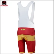 ZM испанский национальный флаг велосипед брюки 3D с подкладкой из ткани coolmax гель дышащий Велоспорт нагрудник шорты дышащие MTB велосипедные гонки короткие