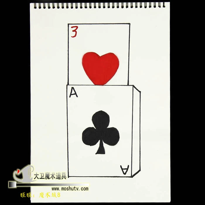

Cardiographic Exclusive Rise Card Prediction( 390*260MM ) Magic Tricks Stage Gimmick Props Magie Comedy Mentalism