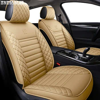 

[kokololee] pu leather car seat covers for mercedes w212 bmw f30 vw tiguan golf polo bmw g30 skoda octavia auto accessories