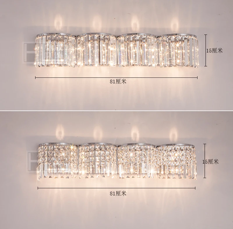 الحديث جدار الضوء إضاءة مصباح الحمام مرآة الحمام الفاخرة الإنارة جدار جبل أدى الإضاءة أضواء الحمام الغرور