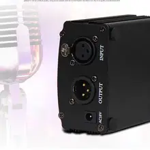 Новая профессиональная машинка для стрижки 48 V DC Phantom Питание для конденсаторный вокальный Студийный микрофон компьютер