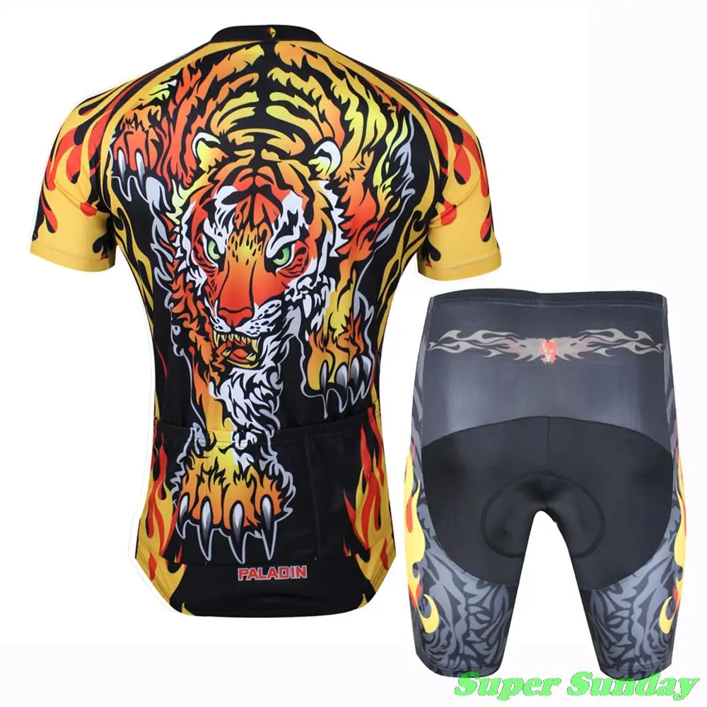 Новое поступление мужская команда Велоспорт Джерси Паладин одежда для езды на велосипеде короткий рукав велосипед Джерси спортивные велосипедные костюмы