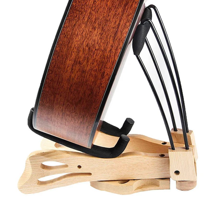 YUEKO Handcraft Solid Wood Guitar Stand for Electric /Folk /Acoustic Guitar Support Guitar Accessories