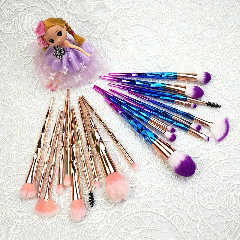 

Premium Synthetic Face Makeup Brushes 10 pcs/Set Eye Makeup Brush Set for Eye Shadow Foundation Eyebrow Mascara Lip Concealer