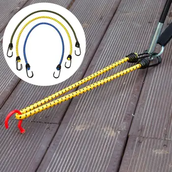 

Tent Car Luggage Roof Rack Strap Hooks 1 Stretch Elastic Bungee Cords Hooks lightweight Bikes Rope Tie