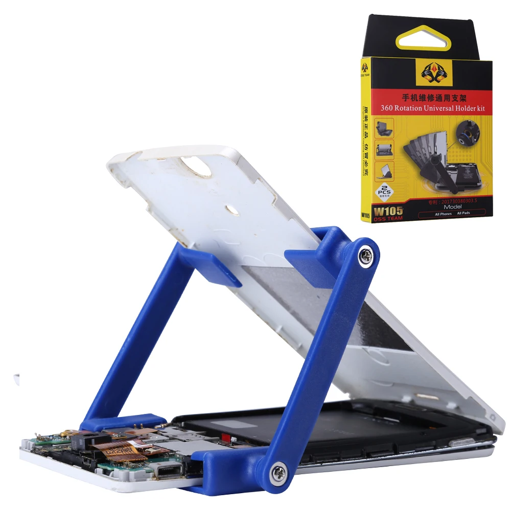 

2pcs/lot 360 Rotation Phone LCD Screen Stand Holder Fixture Clamp Clip for iPhone Repair Tools Kit Outillage
