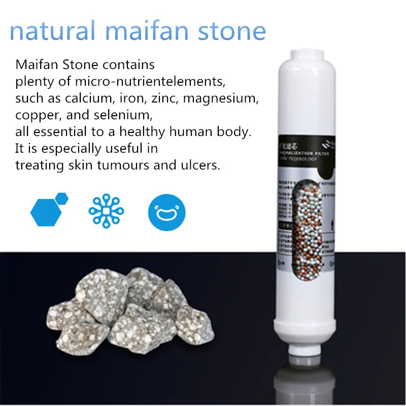 10 дюймовый фильтр для минеральной воды слабый щелочной Maifan Stone Post встроенный