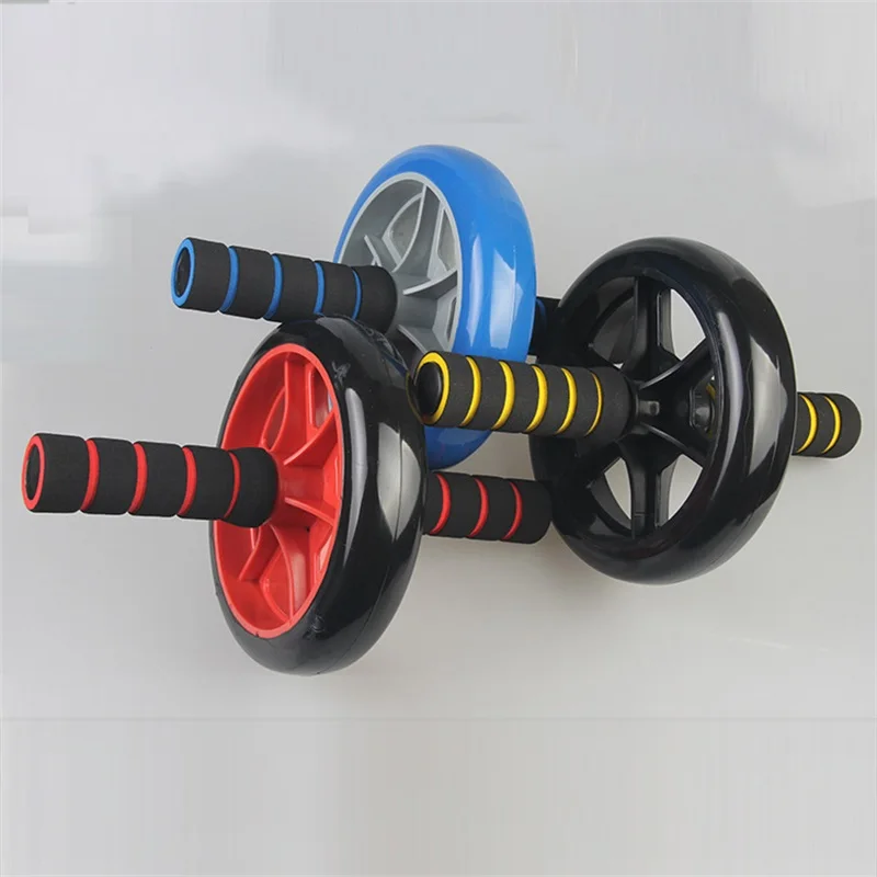

Double bearings widened abdomen Ab Roller abdominal muscle trainer Mute abdominal machine