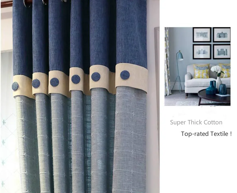 Скандинавские плотные затемненные льняные занавески для домашнего декора для гостиной, Занавески Из Искусственного льна, занавески для спальни, занавески на окна Rideaux по индивидуальному заказу