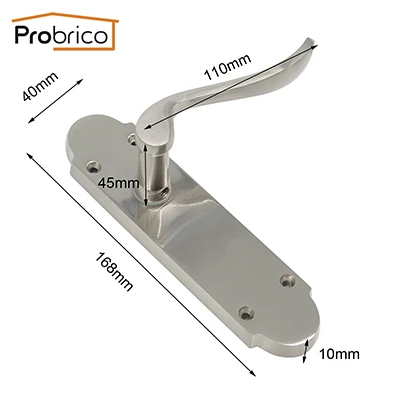 Probrico ручки для дверей, врезные рычаги, замок без ключа, цинковый сплав, внутренняя ручка для кухни, дверная фурнитура для Кабинета