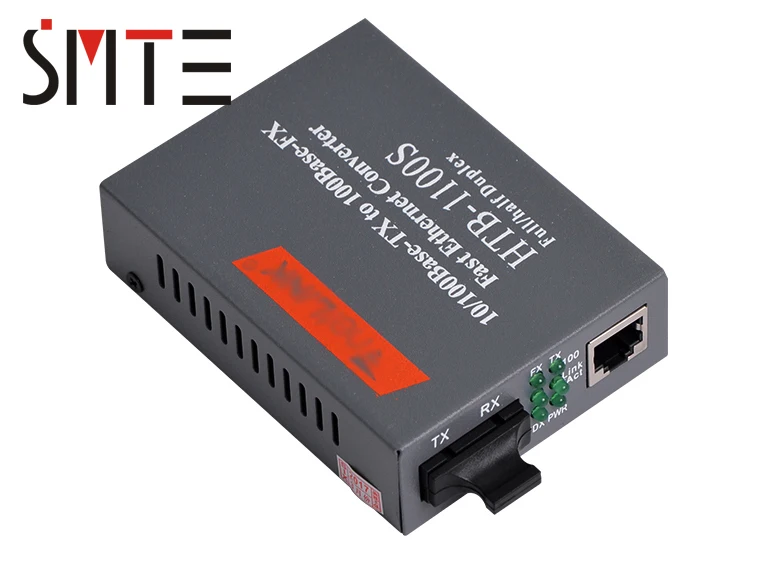 

Converter HTB-1100S 25km 10/100Mbps RJ45 Single Mode Duplex Fiber TX RX SC Optical Media Converter 1550nm-TX 1550nm-RX