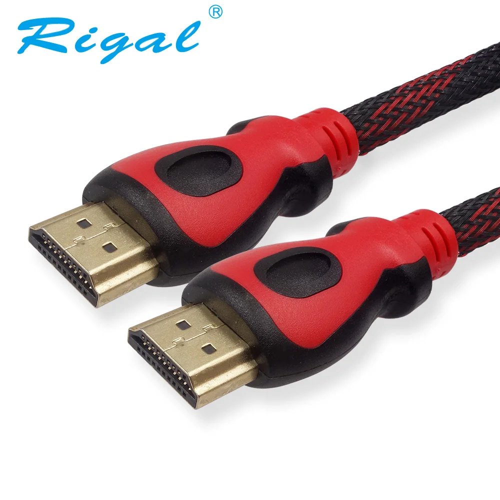 Rigal 1,4 в HDMI кабель 1,5 м 3 м 5 м 10 м HDMI кабель папа-папа адаптер 1080P 3D HD tv lcd светодиодный DLP проектор RD817 RD805