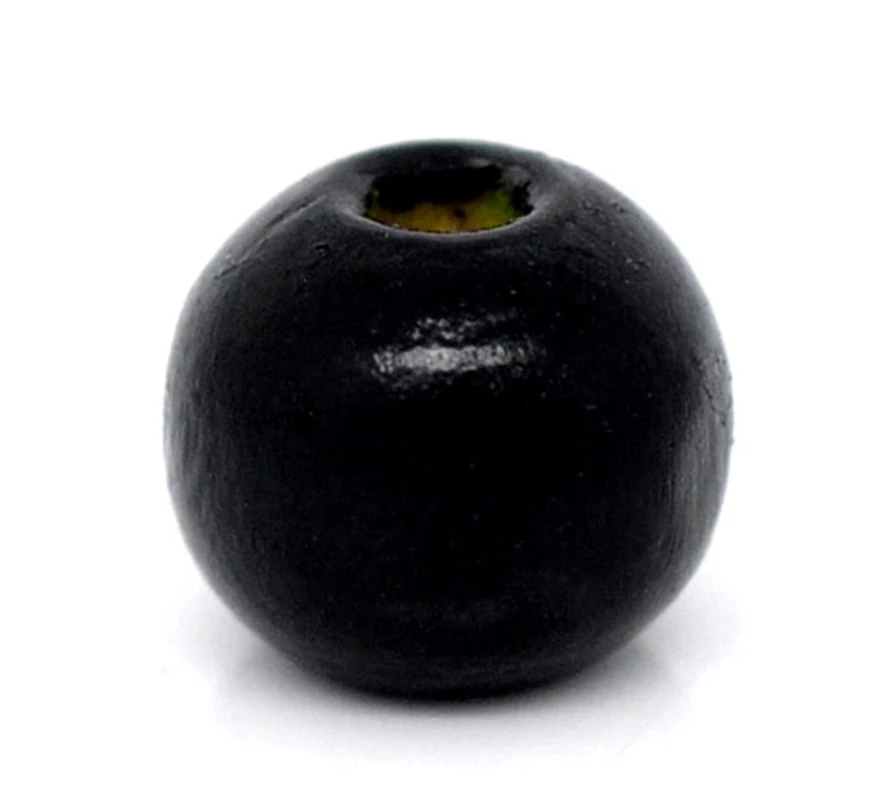 

DoreenBeads 500 Painted Black Wood Spacer Beads 8mm(Small Hole) (B08248)