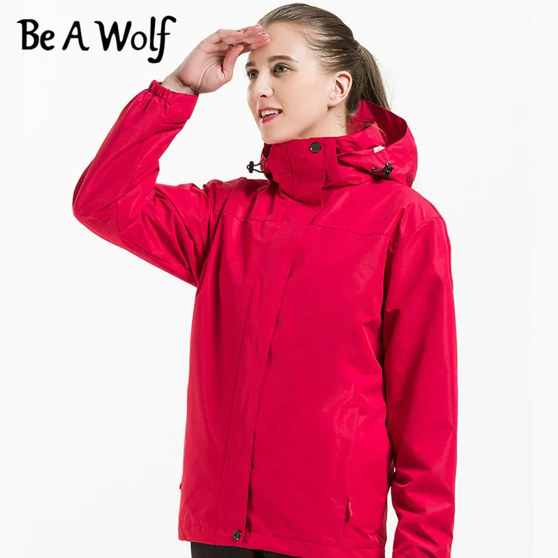 Походная куртка Be A Wolf для женщин и мужчин, уличная одежда для кемпинга, катания на лыжах, охоты, рыбалки, зимнего дождя, Водонепроницаемые дождевые куртки J1634/J1635