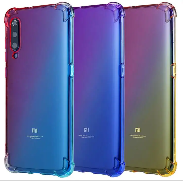 Xiaomi Redmi Note 7 чехол силиконовый ударопрочный защита подушка безопасности цветной