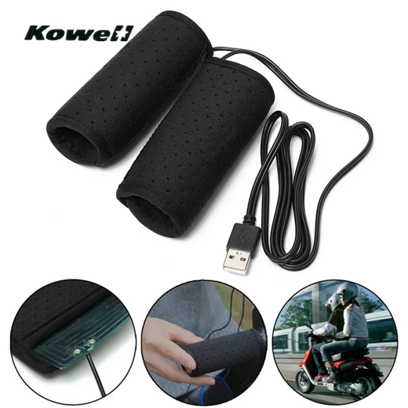 ﻿Buy KOWELL 5V 2A Universal USB Power Motorcycle Handlebar Grips Heated
