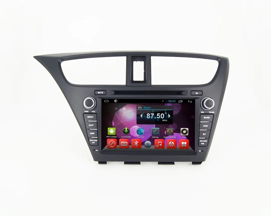 Best Navirider car dvd player for Honda Civic 2014 octa core android 8.1.0 car gps multimedia head unit stereo tape recorder 1