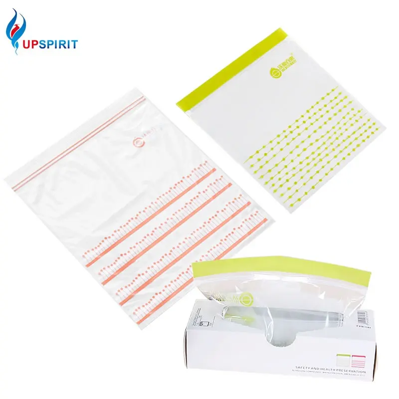 

Upspirit Seal Food Fresh Storage Bag Fruit Meat Containers Thick Zip Ziplock Bags Reclosable Ziplock Bags Kitchen Organizer