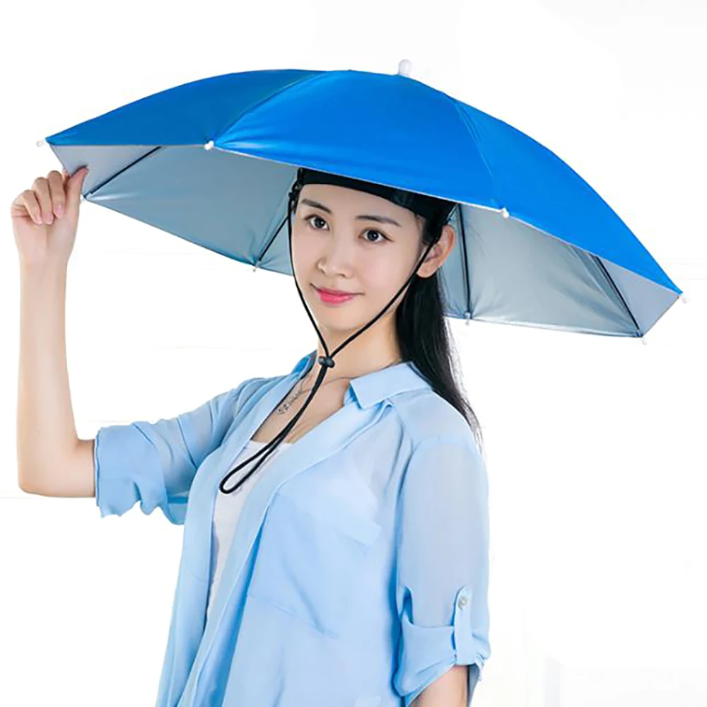 Lightweight Umbrella Rain Hat Cap Headwear Stylish Umbrella for Fishing