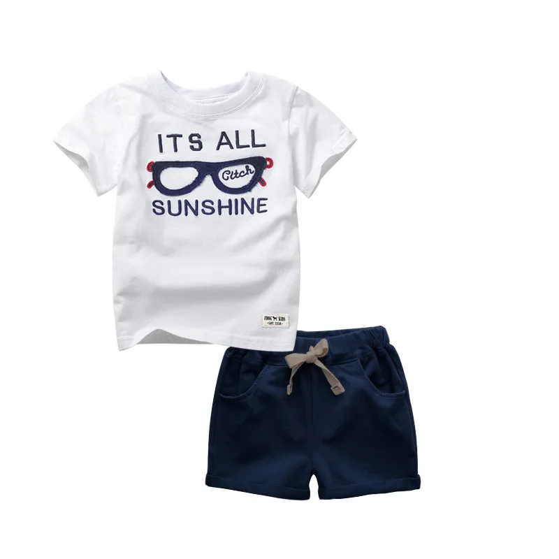 2017 Fashion kids Clothes Boys Summer Clothing Sets Children Cotton Shorts Suit Baby Boy Costumes Disfraz Infantil Tracksuits17