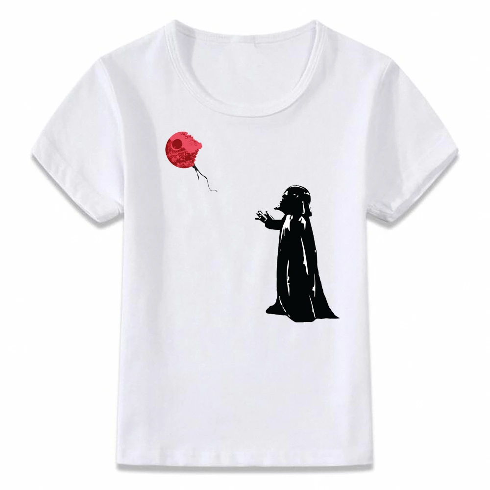 

Kids Clothes T Shirt Little Vader and His Death Star Balloon Star Wars T-shirt for Boys and Girls Toddler Shirts Tee oal306